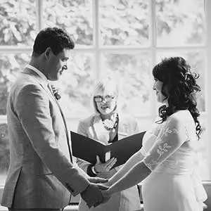 bride groom ceremony orleans house